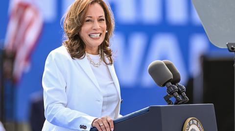 USA. Kamala Harris na wiecu w Michigan