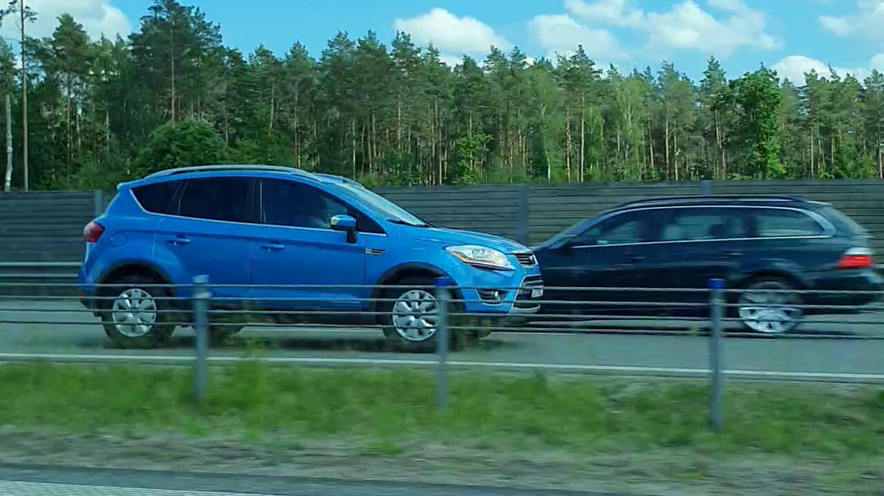 Pędził pod prąd ekspresówką. Nagranie