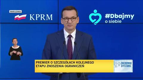 Morawiecki o otwarciu zakładów fryzjerskich i kosmetycznych oraz restauracji