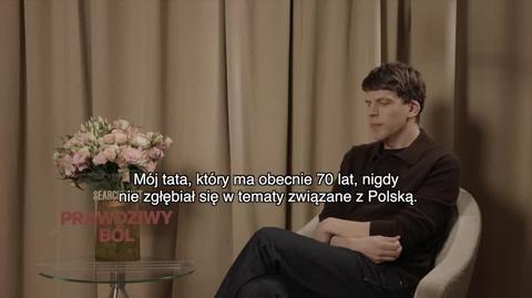 Jesse Eisenberg o swoim zainteresowaniu Polską