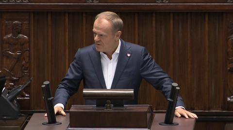 Premier zabrał głos w Sejmie w sprawie Tomasza Szatkowskiego