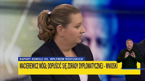 Paprocka o komisji ds. rosyjskich wpływów: tak samo pan premier może sobie powołać klub brydżowy albo piłkarski