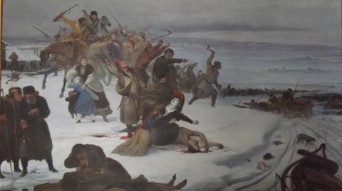 Rabacja chłopska w 1846. Obraz Jana Lorenowicza