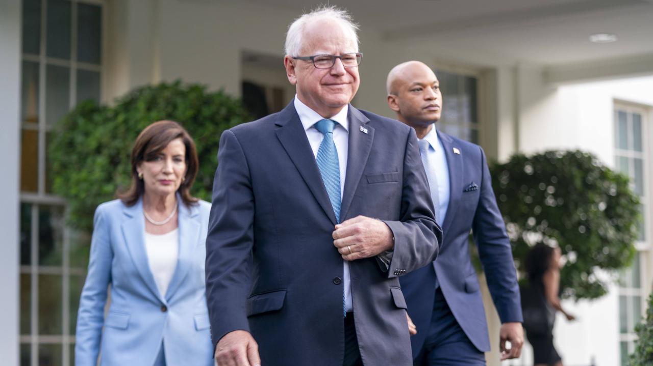 Elecciones presidenciales de Estados Unidos.  Kamala Harris eligió a Tim Walz como su candidato a vicepresidente de Estados Unidos