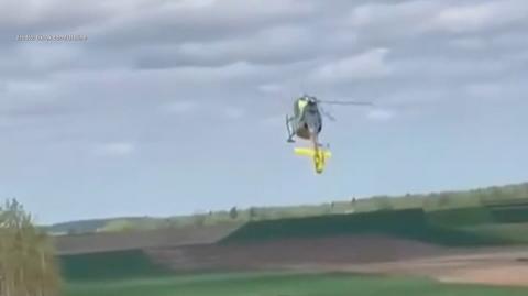 Helikopter LPR o mało co się nie rozbił. "Pilot w ostatniej chwili zauważył druty"