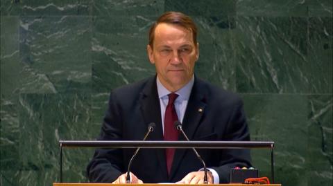 Sikorski na sesji Zgromadzenia Ogólnego ONZ