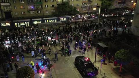 Wieczorny protest we Wrocławiu