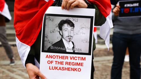 Białoruski aktywista Witold Aszurak przed śmiercią w celi 