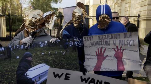 22.10.2024 | Protest przed KPRM i wypowiedź Agnieszki Holland