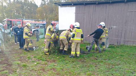 Mężczyzna wpadł do studni o głębokości 8 metrów