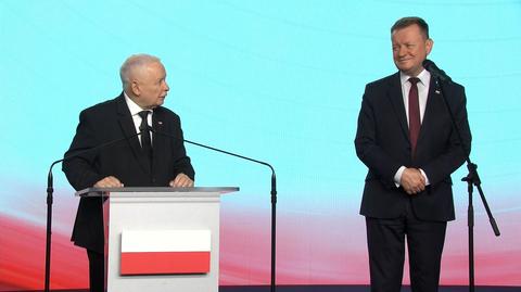 Kaczyński o wyniku Błaszczaka w sondażu: bardzo się z tego cieszę