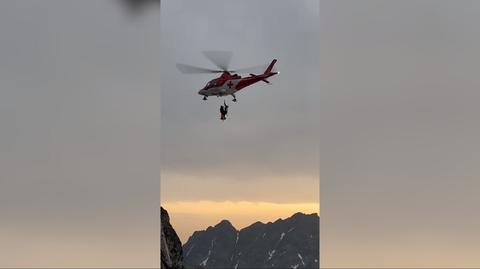 Akcja ratunkowa HZS w Tatrach (wideo z 25.06.2023)