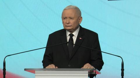 Kaczyński na konferencji uderza w rząd Tuska