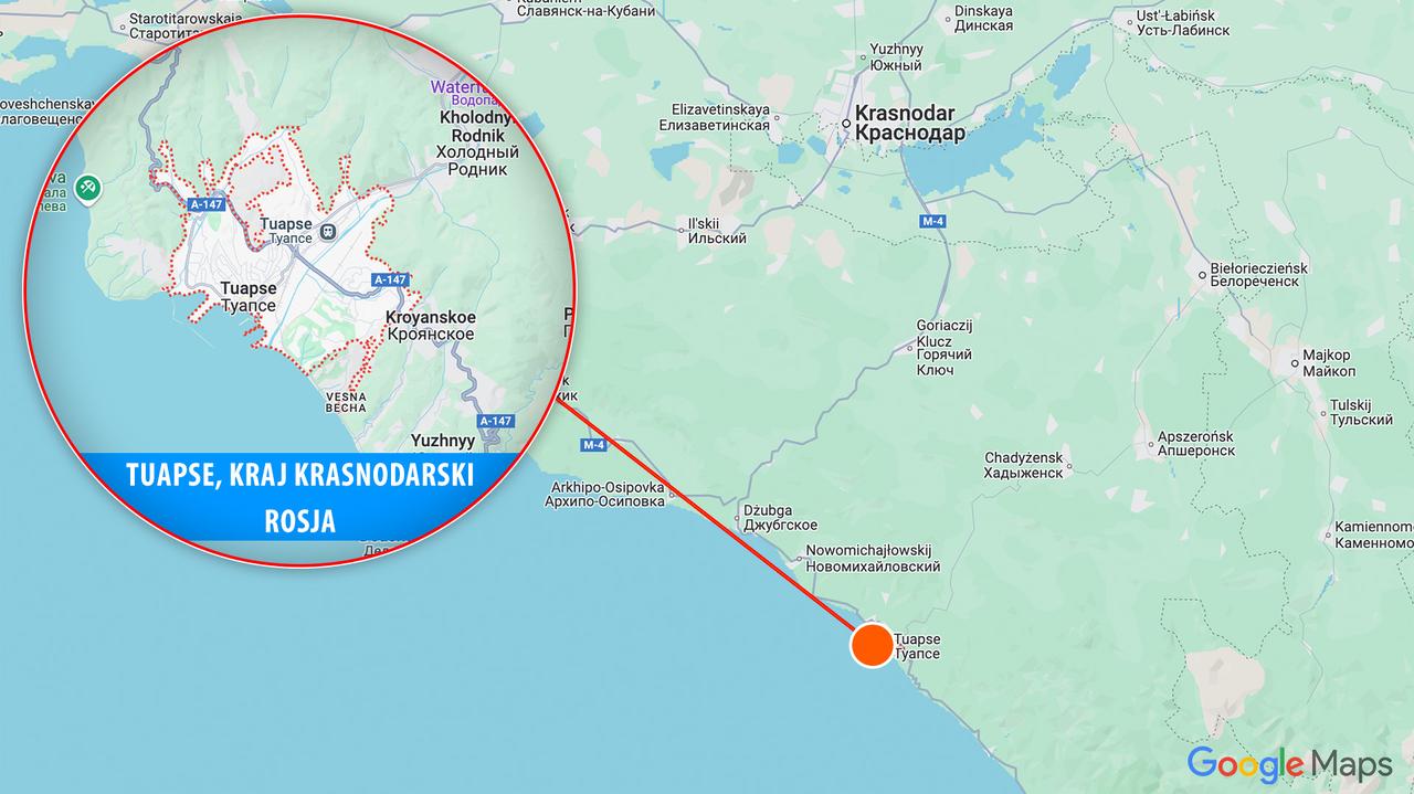 Atak dronów na rosyjski port. Zapalił się tankowiec