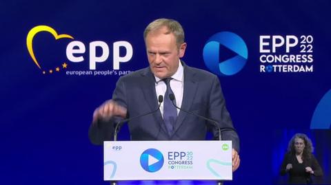Tusk na kongresie Europejskiej Partii Ludowej