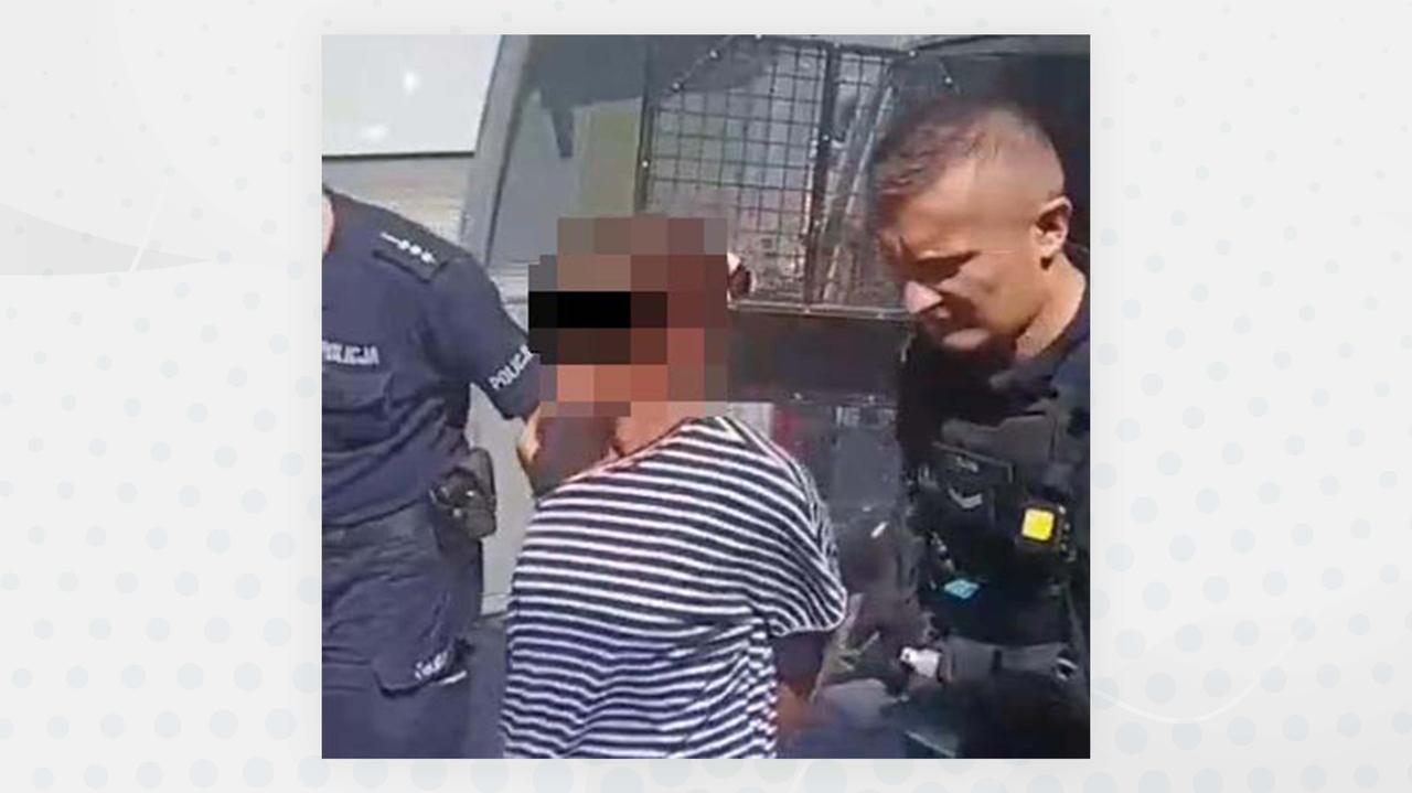 On coś chował, ona obrażała policjantów