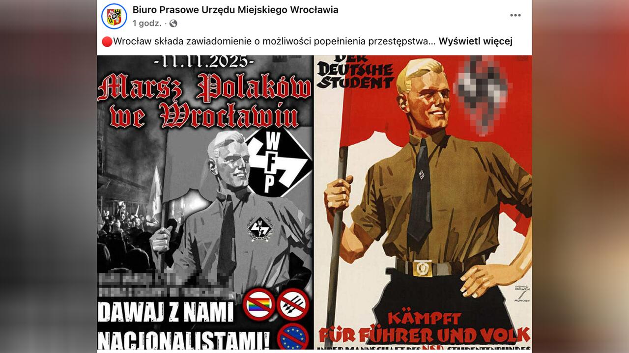 Urzędnicy zawiadamiają prokuraturę w sprawie plakatu promującego Marsz Polaków