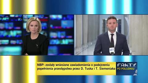 NBP zawiadomił prokuraturę w związku z wypowiedziami Tuska i Siemoniaka