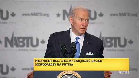 Joe Biden: 600 spółek - to prywatne firmy, które wolą odejść z Rosji, niż ryzykować to, że będą częścią wojny Putina