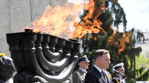 "Zaatakowali nas Żydzi i polscy bandyci". Prezydent cytuje kata getta