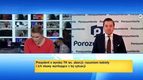 "Porozumienie Jarosława Gowina popiera inicjatywę prezydenta"