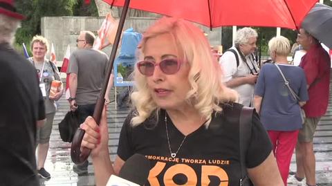 Protest w obronie wolnych mediów w Opolu