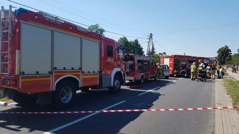 Siedem osób rannych w zderzeniu pojazdów w Kołaczycach (Podkarpackie). Materiał z 5.08.2022