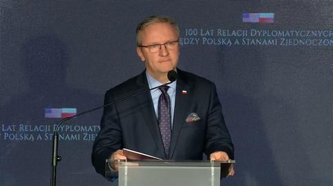 Odczytany list prezydenta Andrzeja Dudy z okazji stulecia stosunków dyplomatycznych Polska-USA