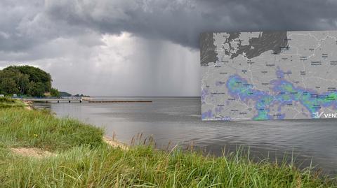 Prognozowane opady w kolejnych dniach