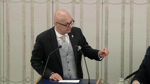 Michał Kamiński w Senacie o ustawie represyjnej