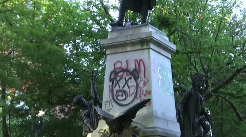 Podczas zamieszek w Waszyngtonie zniszczono pomnik Kościuszki