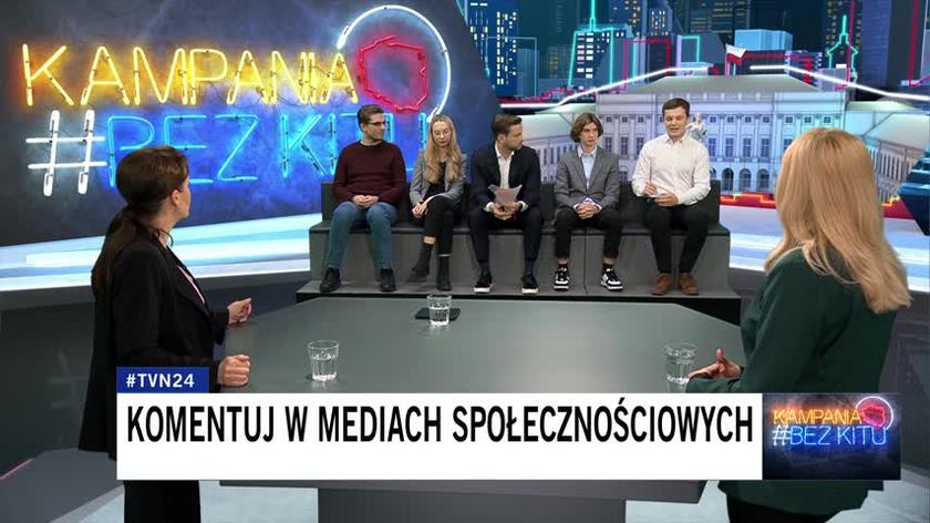 Michał Butkiewicz (Noua Generație) îi pune o întrebare lui Agnieszka Ścigaj (Afaceri poloneze)