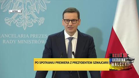Premier Morawiecki namawia Szwajcarię do zamrożenia majątków rosyjskich oligarchów