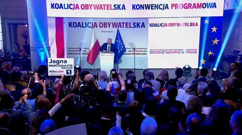 Schetyna: program Koalicji Obywatelskiej pełen konkretnych propozycji, które uczynią życie Polaków lepszym 