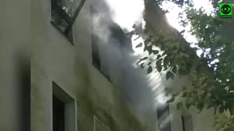 Pożar szpitala w Częstochowie