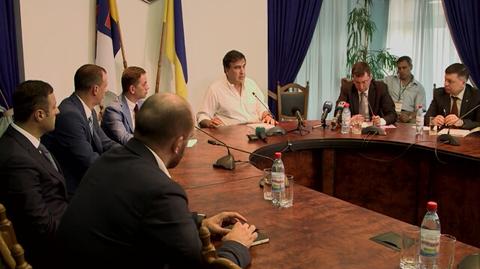 Burzliwa narada gubernatora Saakaszwilego z prokuratorami 