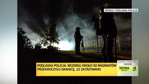 Podlaska policja: 50 migrantów przekroczyło polską granicę, 22 zatrzymano 