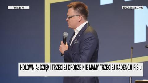 Hołownia podsumowuje rok pracy koalicji rządzącej