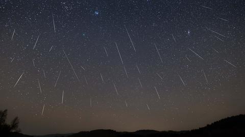 Zielony meteor na niebie Queensland