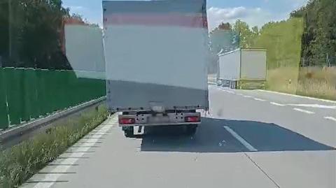Ciężarówka nie dawała karetce na sygnałach przejechać na A4