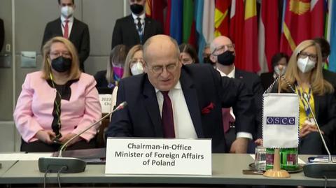 Całe wystąpienie Zbigniewa Raua podczas posiedzenia Stałej Rady OBWE