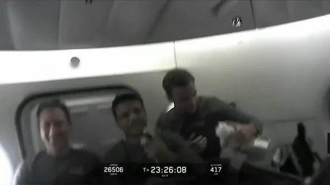 Shubhanshu Shukla przemawia z kapsuły Grace