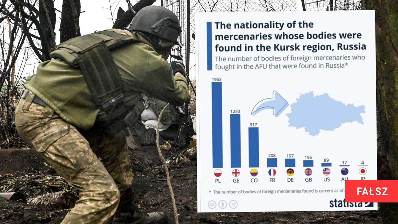 Ciała "polskich najemników" w Rosji? Uwaga na ten wykres