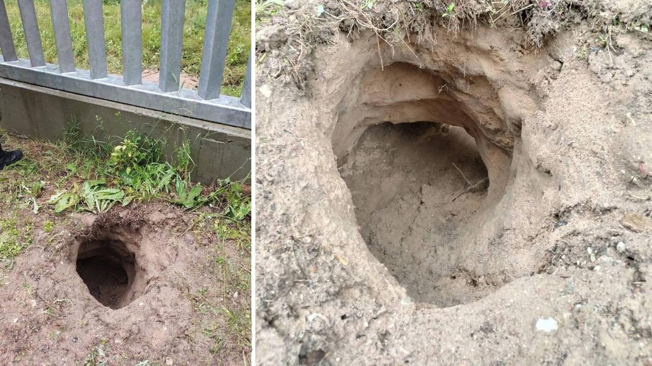 Podkop pod murem na granicy. Strażnicy zatrzymali 18 osób