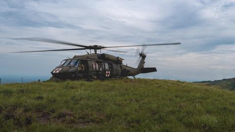 Śmigłowce na defiladzie: amerykańskie Apache i polskie Black Hawk i Mi-17