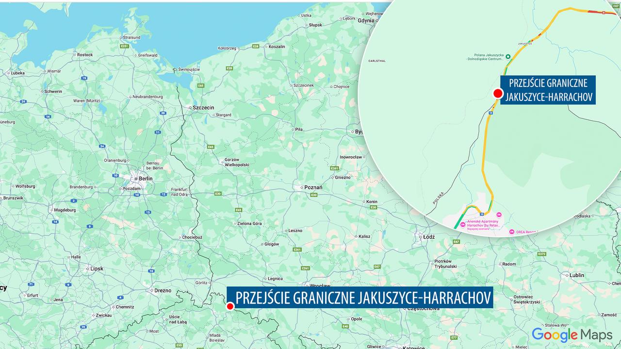 Przejście graniczne z Czechami zamknięte dla ciężarówek