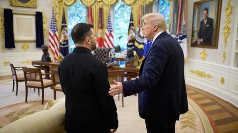 Zełenski i Trump w Białym Domu
