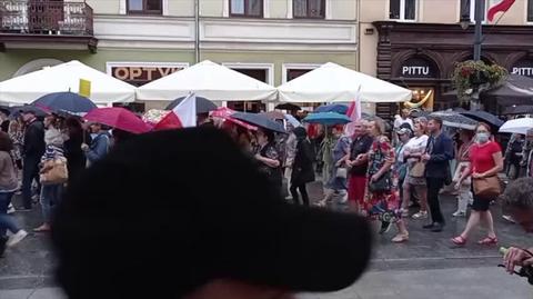 Łódź. Protesty w obronie wolności słowa