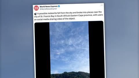 Zielony meteor na niebie Queensland
