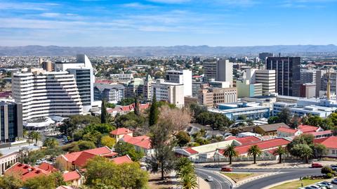 Stolica Namibii, Windhuk. Wideo archiwalne